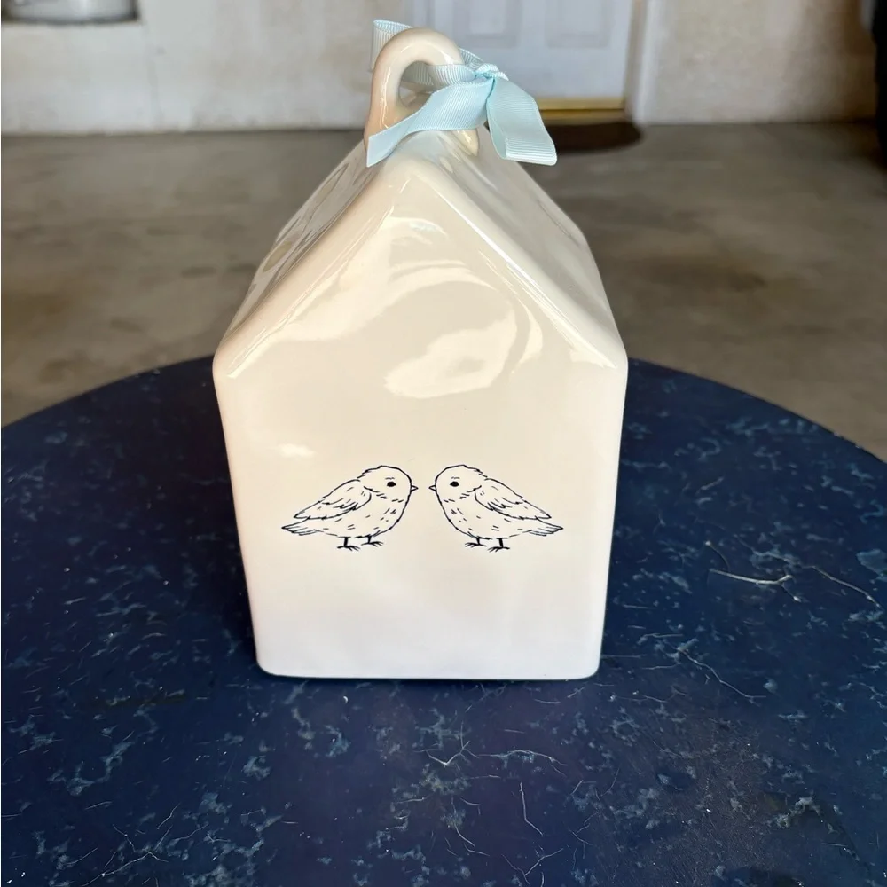 Rae Dunn Baby Bird Cream Birdhouse